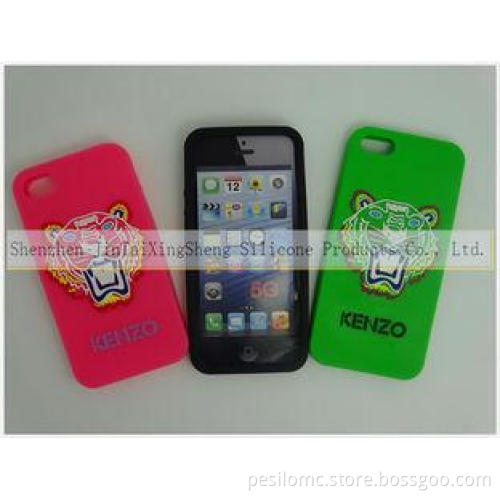IPhone 5 / 5S Silicone Cell Phone Case 3D washable , eco-fr